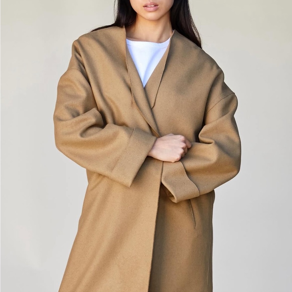 Jesse Kamm Stylish Tan Overcoat